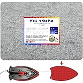 ZOMONETI 17" x 13.5" Wool Pressing Mat 100% New Zealand Felted Wool Ironing Mat Pad Blanket for Quilter, Sewing, Quilting Sup