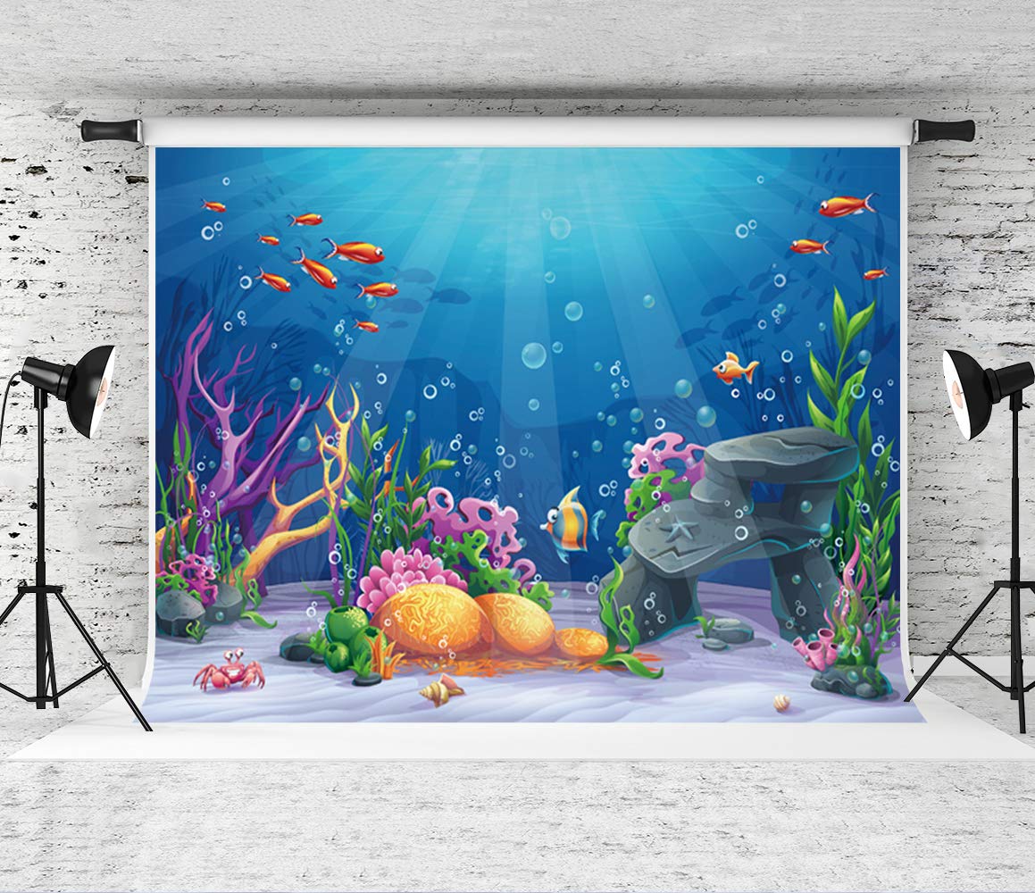 Amazoncom Little Lucky 10x10ft Blue Underwater World