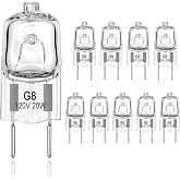 Mtuiewo 10 Packs G8 20W 120V Oven Light Bulb,Replaces WB25X10019 WB36X10213 | Compatible with GE, For Stove, Night Light, Under/Over Range Use, Bright Illumination