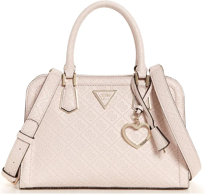 GUESS Damen Handtasche Amara Girlfriend Satchel – Umhängetasche Aus PU, Verstellbarer Gurt