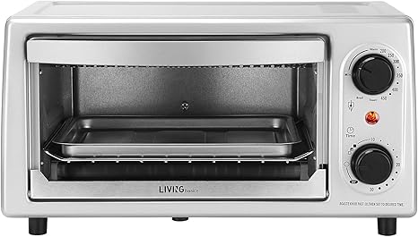 Livingbasics 4 Slice Toaster Oven Multi Function Toaster With