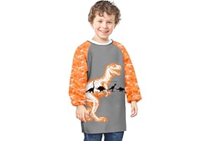 Kids Art Smocks Unicorn Waterproof Painting Apron Smock for Girls Boys Long Sleeve Knee Length Artist Smock with Pocket