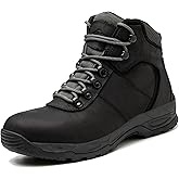 AZXPROT Waterproof Hiking Boots for Men, 6" Comfortable Soft Toe Shoes Mid Non Slip Hiking Shoes Outdoor Travel Shoes Leather Hiking Backpack Boots