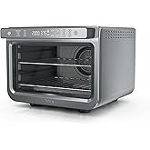 Ninja Air Fryer & Toaster Oven | Prestige Smart XL Countertop Oven | Bakes up to 20 Cookies, Fits up to a 12lb Turkey | Pizza, Toast, Bake, Air Fry & Reheat | 1800 Watts | Stainless Steel | DT501​