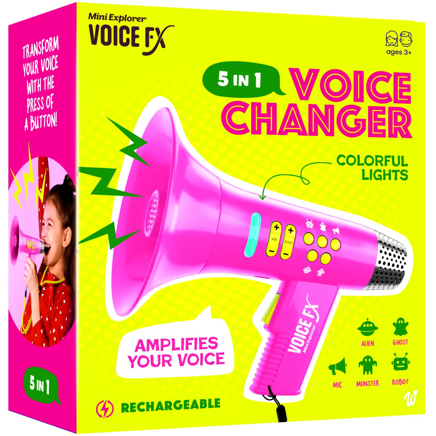 Photo 1 of Mini Explorer Voice Changer for Girls - Kids Gifts for Kids Ages 3 4 5 6 7 8 Year Old Girl Birthday Gifts - Gifts for 4 Year Old Girl - Toddler Toys - Gift Ideas - Toys for Age 4-5 5-7 6-8 Years