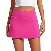 CRZ YOGA Butterluxe High Waisted Tennis Skirts for Women - Mini Lined A Line Golf Casual Skort with Inner Pockets