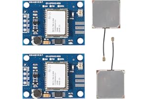 SHUTAO 2Pcs GY-NEO7MV2 NEO-7M GPS Module NEO7MV2 with Flight Control EEPROM MWC APM2.5 Large Antenna Repalcement for NEO-6M GY-GPSV1-NEO