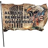 Memorial Day Flag 3x5 FT Veteran USA Flags 4th of July Independence Day Large Banner Yard Outdoor Flag For Lawn Patio Yard Garden Home Outdoor Decor