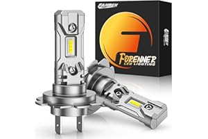 FORENNER Fahren H7 Light Bulb, 6500K Super Brighter H7 Fog Light Bulb, No Adapter Required 1:1 Mini Size Back Up Light Assemblies, Plug and Play, Long Lifespan, Pack of 2