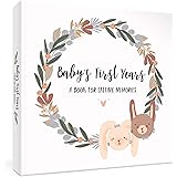 Beautiful Baby Memory Book for Modern Families - First 5 Years Gender Neutral Journal Records All Your Baby Girl or Boy's Mil