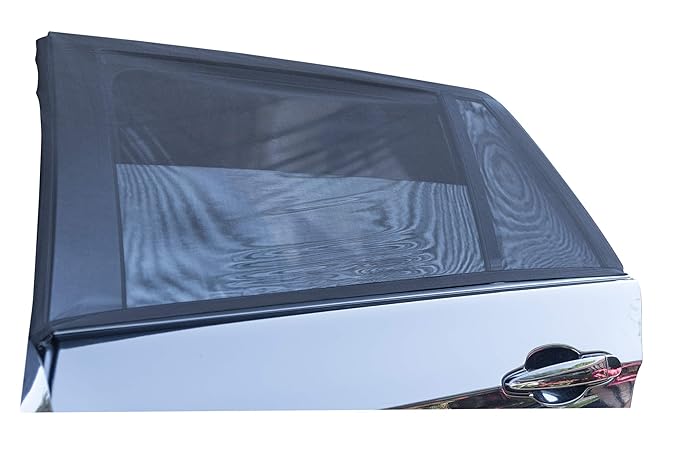2x Premium Sonnenschutz Sonnenblende für Auto mit Klettbändern | 95% UV-Schutz