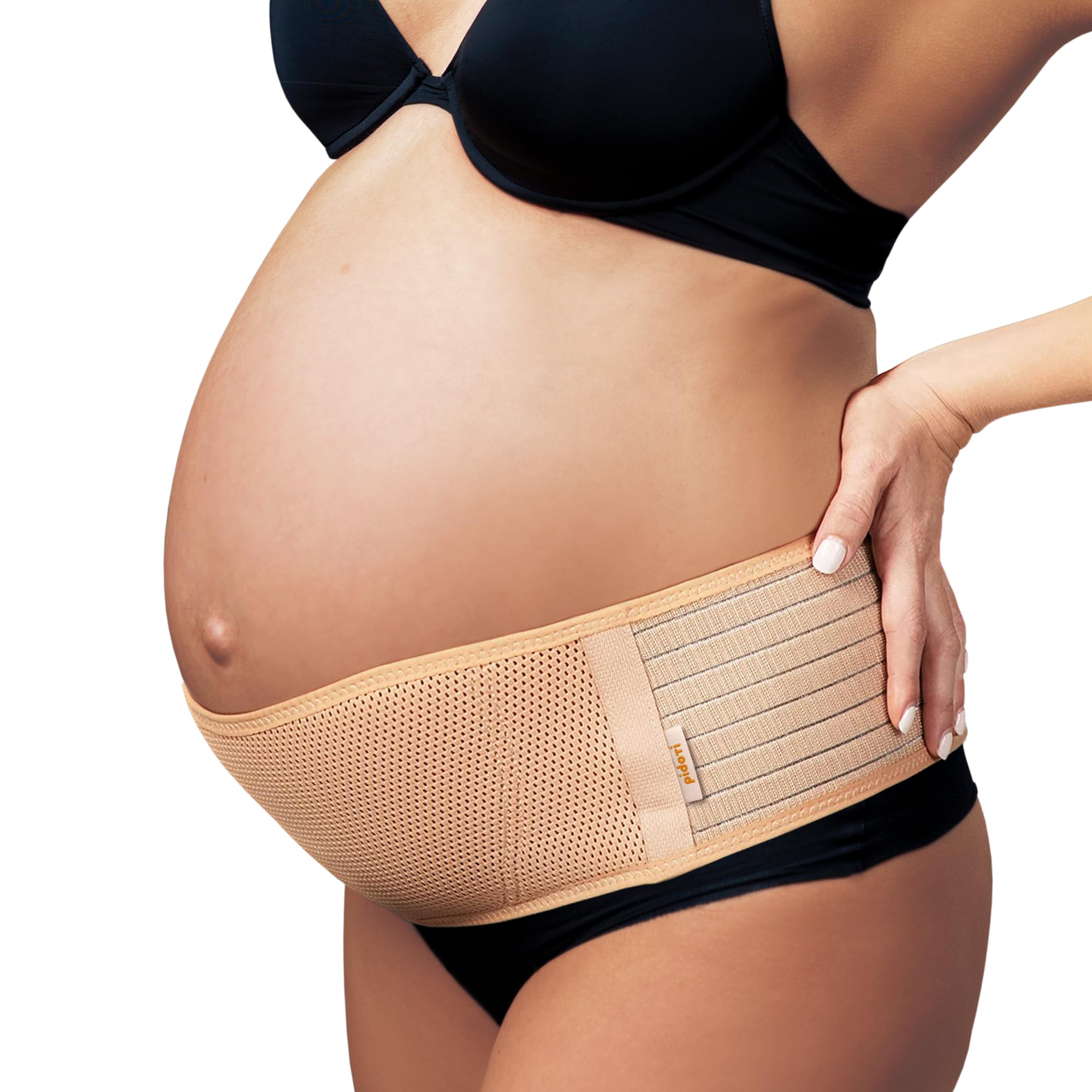 Photo 1 of Pregnancy Belly Bands for Pregnant Women | Pelvic Abdomen Hip Lower Back Support Brace for Pain Relief Lightweight Breathable Adjustable Maternity Belt Must Haves Postpartum (Grande)