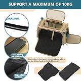 Petsfit Airline Approved Cat Carrier Lightweight Travel Bag Khaki view 2