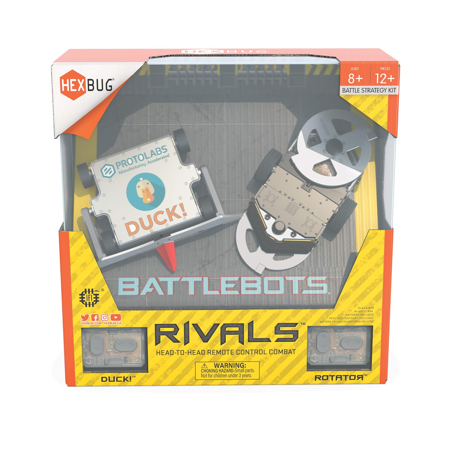 Mua HEXBUG BattleBots Rivals 5.0 (Rotator and Duck!) Toys for Kids ...