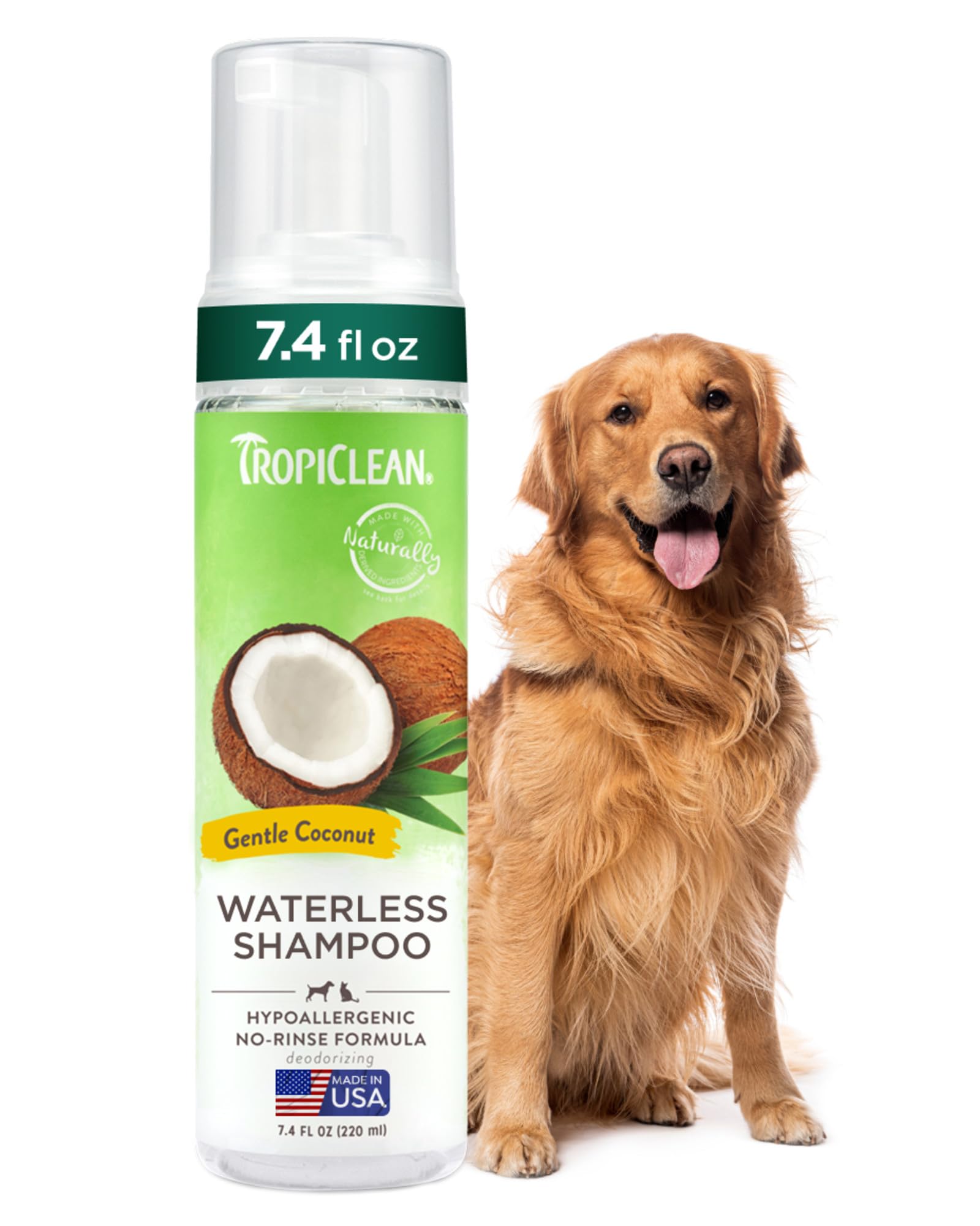 Tropiclean Waterless Shampoo Hypo Allergenic 220ml