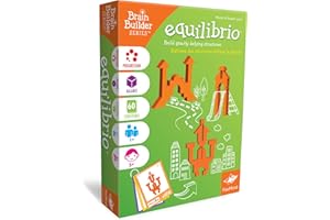 Foxmind Games: Equilibrio Spatial Logic and Dexterity Game, Build Gravity Defying Structures, 60 Smart Puzzles to Work Throug
