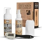 Suede Shoe Cleaner Nubuck Shoe Cleaner and Water Repellent with 4-Side Suede Brush, Microfiber Cloth