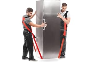 Ytonet Moving Straps, Lifting Straps for Move Furniture, 2-Person Shoulder Lifting and Moving System for Appliances, Mattresses, Heavy Objects up to 800lbs, Furniture Strap Round Sling, Orange