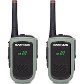 Rocky Talkie Expedition 5 Watt Radio - GMRS Radio with IP67 Waterproofing, Long Range Walkie Talkie, NOAA Weather Alerts, 5 Day Battery Life,2 Pack