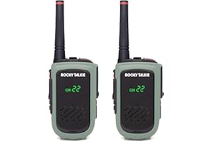 Rocky Talkie Expedition 5 Watt Radio - GMRS Radio with IP67 Waterproofing, Long Range Walkie Talkie, NOAA Weather Alerts, 5 Day Battery Life,2 Pack