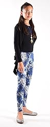 Dinamit Jeans Girls Fun Printed Leggings Blue Tribe M