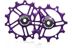 IMPALAPRO - Set of 2 Ceramic Jockey Wheels 12T-14T Aluminium 7075 CNC for 9 to 12 Speeds