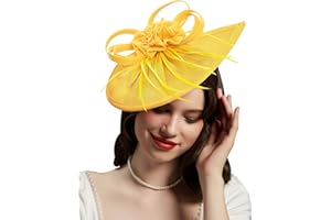 Cizoe Pillbox Hats 20s 50s Vintage Fascinators for Women Tea Party Hats with Feather Mesh Veil Headband