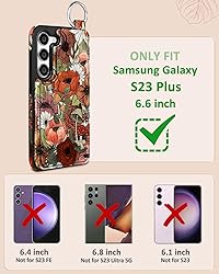 Shorogyt for Samsung S23 Plus Wallet Case with Card