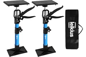 Leikius 2PK Steel Cabinet Jacks for Installing Cabinets,14.6-23.6Inches, Adjustable 3rd Hand Support System,Telescopic Hand Support Pole, Third Hand Tools Support Pole 132LB Load for Lifting Drywall