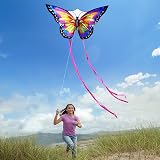 HONBO Butterfly Kite 55x28 Large Easy Fly Kids 4-8 300ft Line Handle view 2