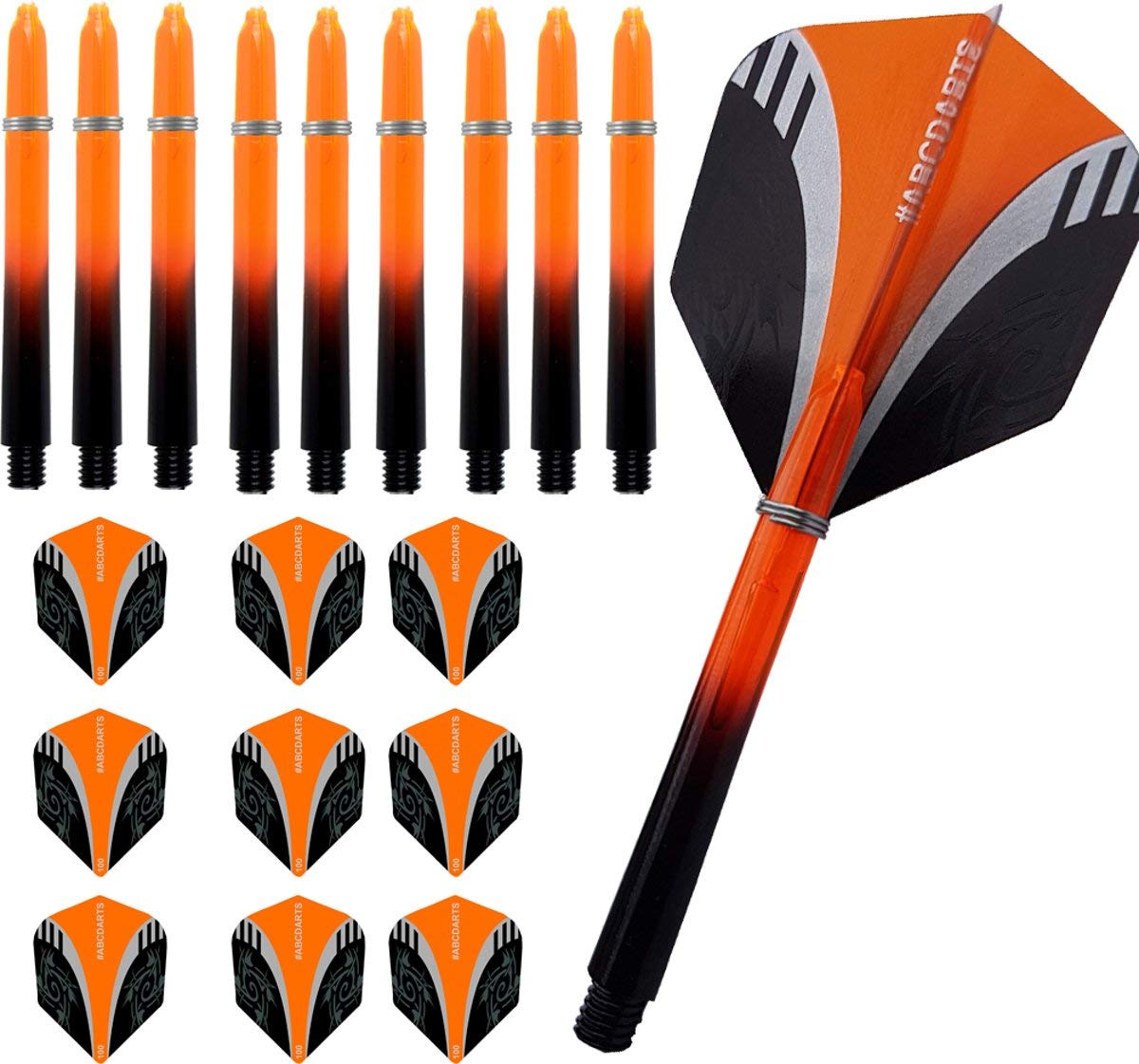 ABC Darts 990031 Unisex Adult Darts - Orange, Medium