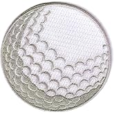 Golf Ball Embroidered Patch Links Course Iron-On Applique Sports Emblem