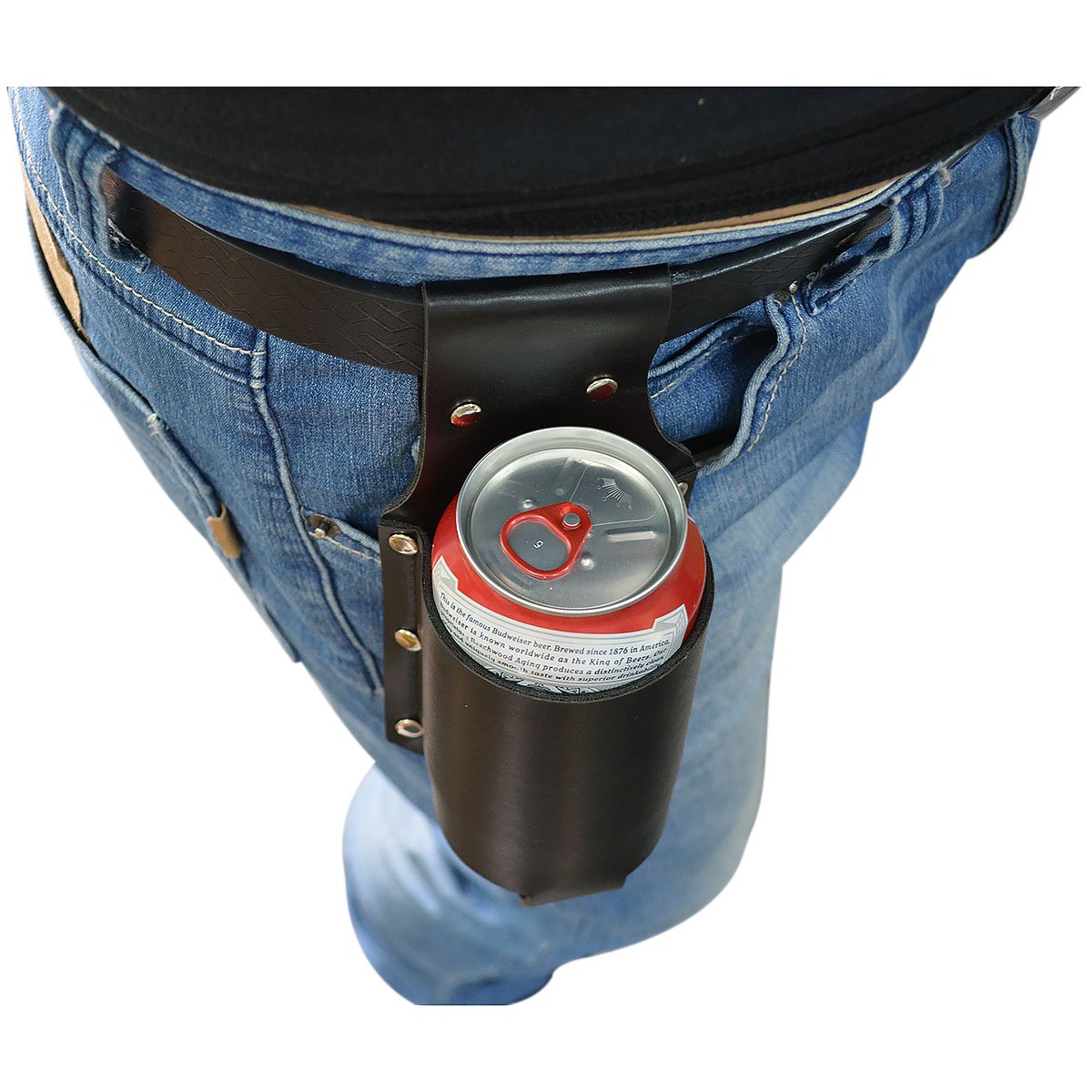 Vi PU Leather Beer Holster for 12 Ounce Beer Bottle Beer Can Soda Beverage Holder
