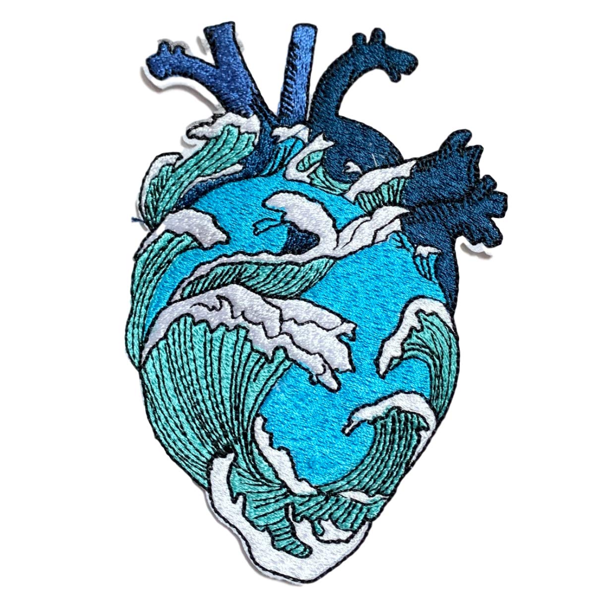 Iron on Patches#42, Cool Big Heart Patches, Embroidered Patches, DIY Badge Patches Clothing Backpacks Jeans T-Shirt Caps Cute Patch by BossBee