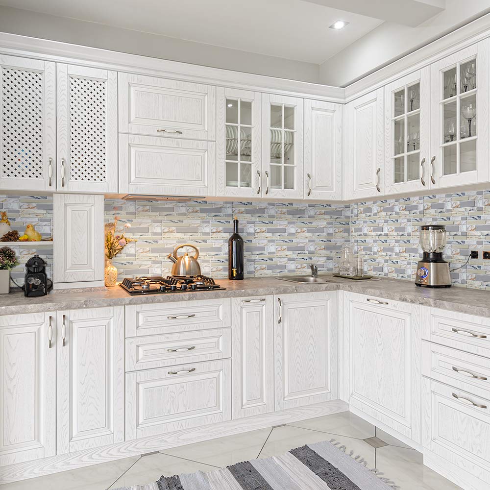 Wall Tile Transfers Sticker for Home Decor, Peel & Stick self-Adhesive splashback, Tile Decals for Living Room Kitchen Bathroom Decor, 27 Pieces