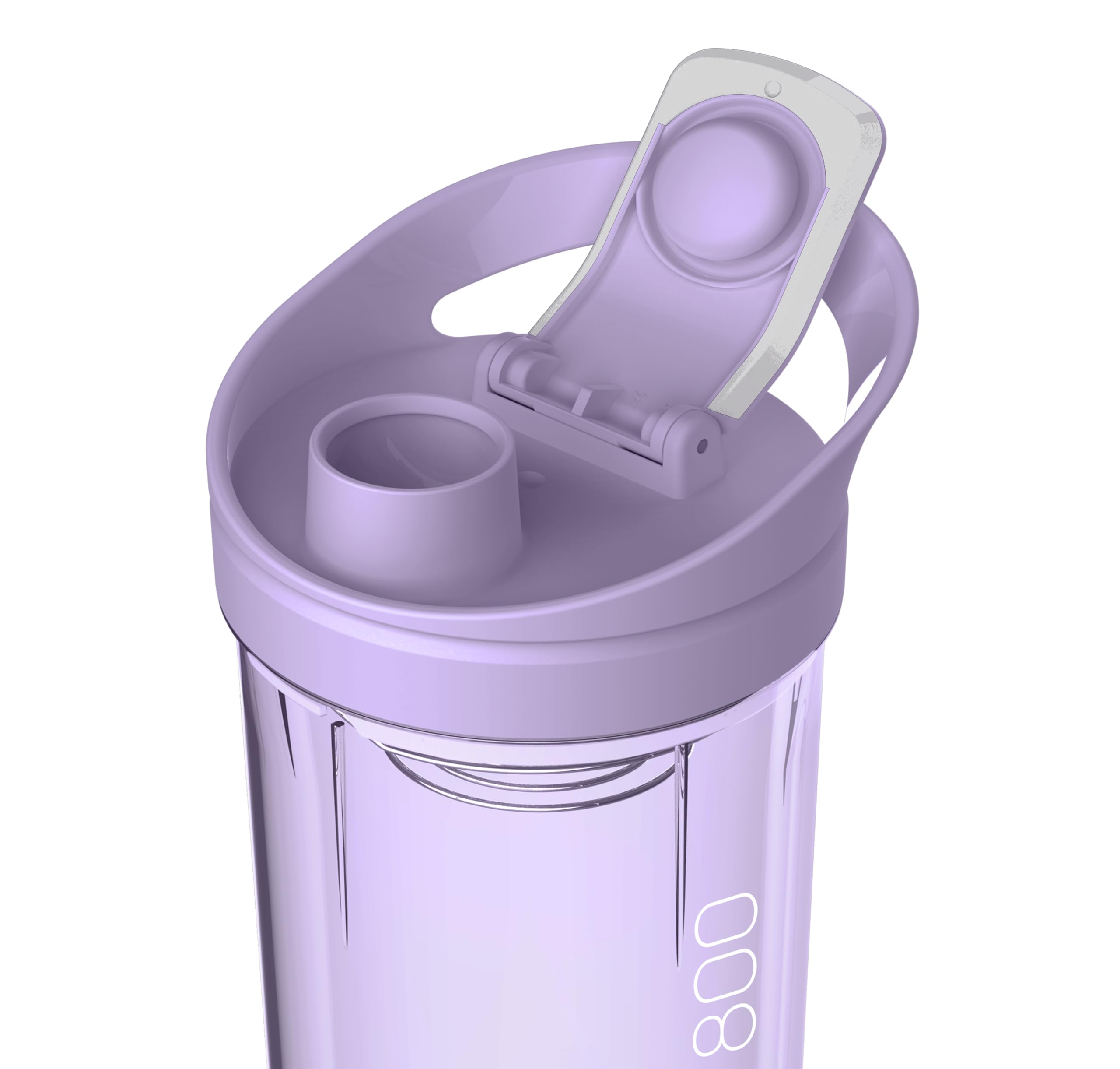ROCKITZ Protein Shaker 800ml - leichte Reinigung + Protein Mischfeder = perfekt cremige Shakes ohne Klumpen - Fitness Wasserflasche Trinkflasche 4