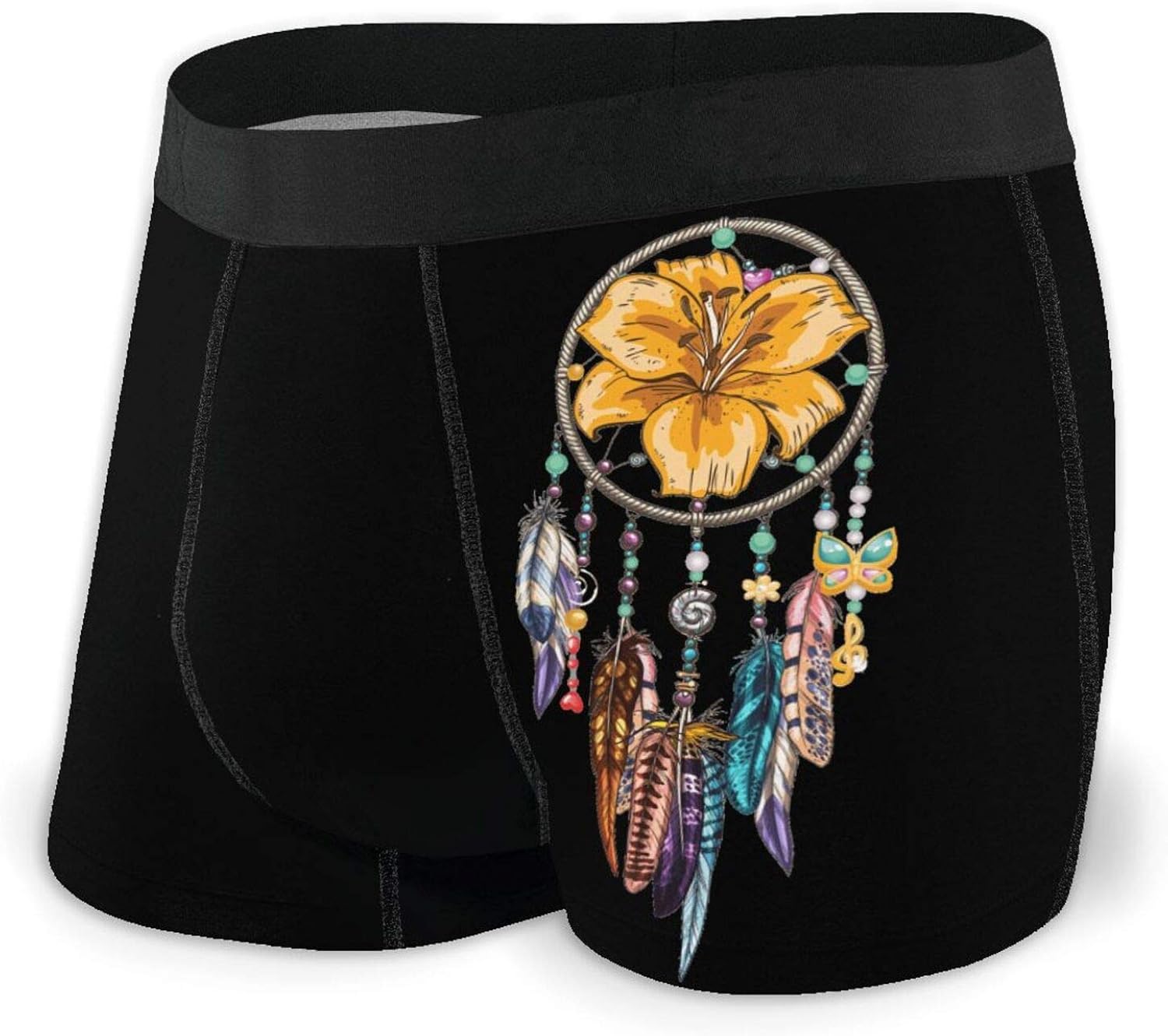 Mens Underwear Dream Catchers Boys Boxer Briefs Trunks Regular Training