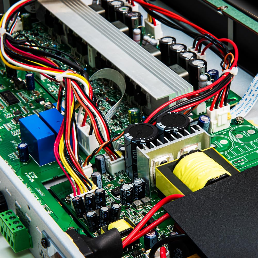 OSD 600W 2CH Commercial Amplifier 100/70V, Class D LED Indicator Lights, RS232, Remote Control