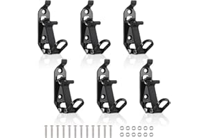 6-Pack Shovel Mount for Roof Rack - Heavy-Duty Black Shovel Holder for Truck, Universal Roof Rack Shovel Mount for Shovels, A