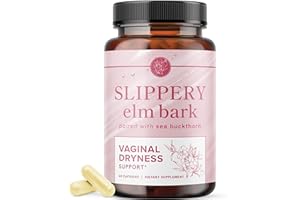 SMNUTRITION Slippery Elm for Women | Vaginal Moisture & Vaginal Dryness Support | Moisturizer for Female Comfort with Slippery Elm Bark & Sea Buckthorn | Moisture & Dryness Support | Non-GMO | 60 Capsules