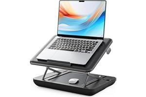 SAIJI Height & Tilt Adjustable Lap Desk, Portable Laptop Stand for Bed, Car, Couch and Recliner, Foldable Lap Desks - Up to 1