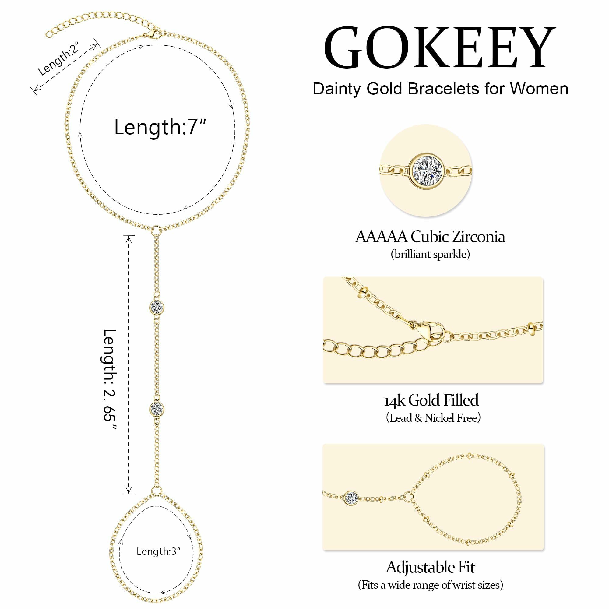 Gold Bracelets for Women Trendy,14K Real Gold Plated Dainty Stackable Paperclip Cuban Link Chain Bracelets,Cuff Bracelets Jewelry Set Adjustable 7