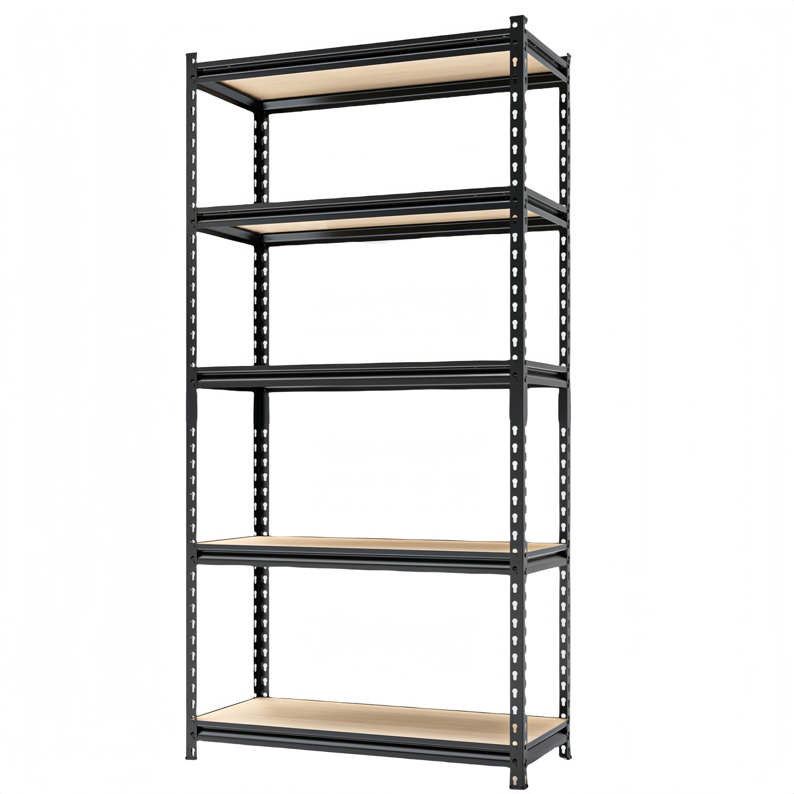 Photo 1 of ***PARTS ONLY***
LI JIU HOME Storage Shelves Garage Shelving Heavy Duty 5 Tier Metal Shelving Units for Storage Adjustable Utility Shelf Rack for Kitchen Warehouse Basement 28" W x 12" D x 59.8" H, Black