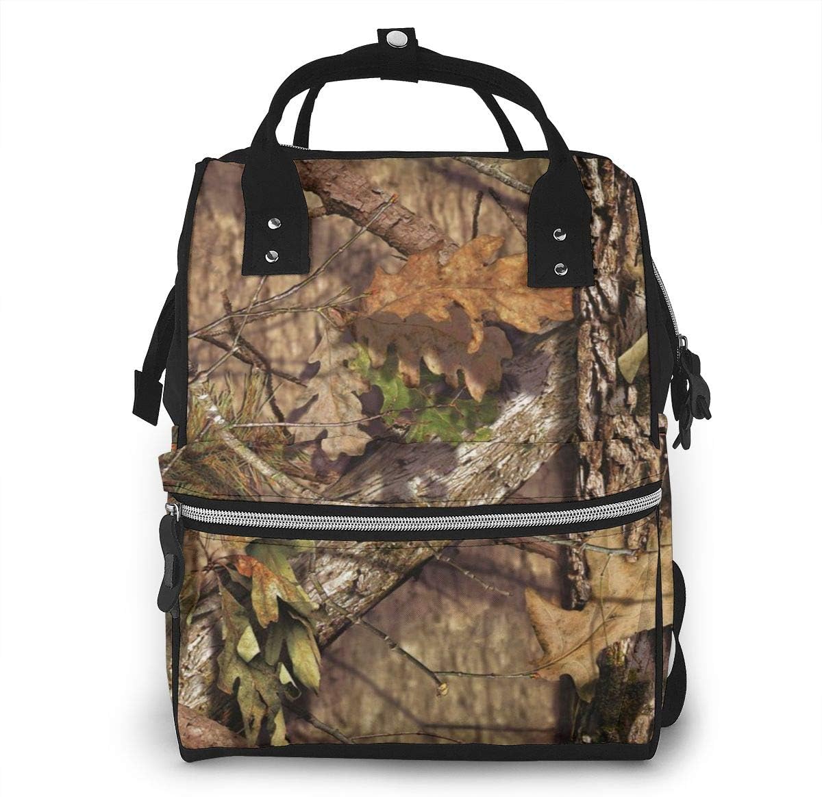 Mossy Oak Camo Diaper Bag Backpack Waterproof Multi-Function Baby Changing Bags Maternity Nappy Bags Durable Large Capacity for Mom Dad Travel Baby Care