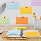 Thboxes 200 Pcs Flash Cards 4.9 x 2.9 Inch Kraft Lined Index Cards view 6