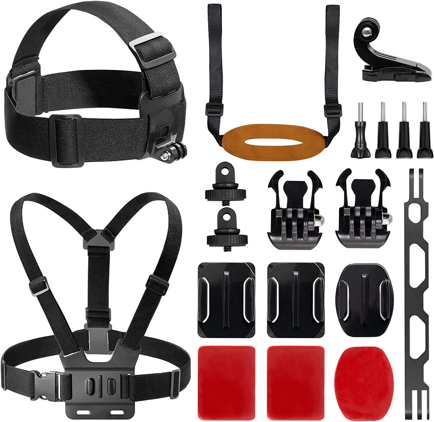 AKASO Action Camera Skateboard Kit Compatible EK7000/ EK7000 Pro/Brave 4/ Brave 4 Pro/Brave 7 LE/Brave 7/ Brave 8/ V50X/ V50 Pro/ V50 Elite, and Most Other Brands Action Cameras