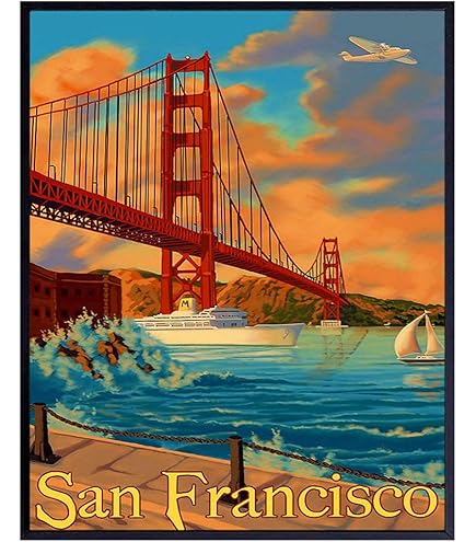 Vintage/Retro San Francisco Home Décor Posters & Prints