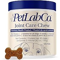 Petlab Co. Joint Care Chews, High Levels of Glucosamine for Dogs, Green Lipped Mussels, Omega 3 and Turmeric, Dog Hip and Joi