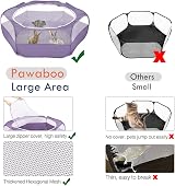 Pawaboo Small Animals Playpen Breathable Waterproof Tent Purple view 3