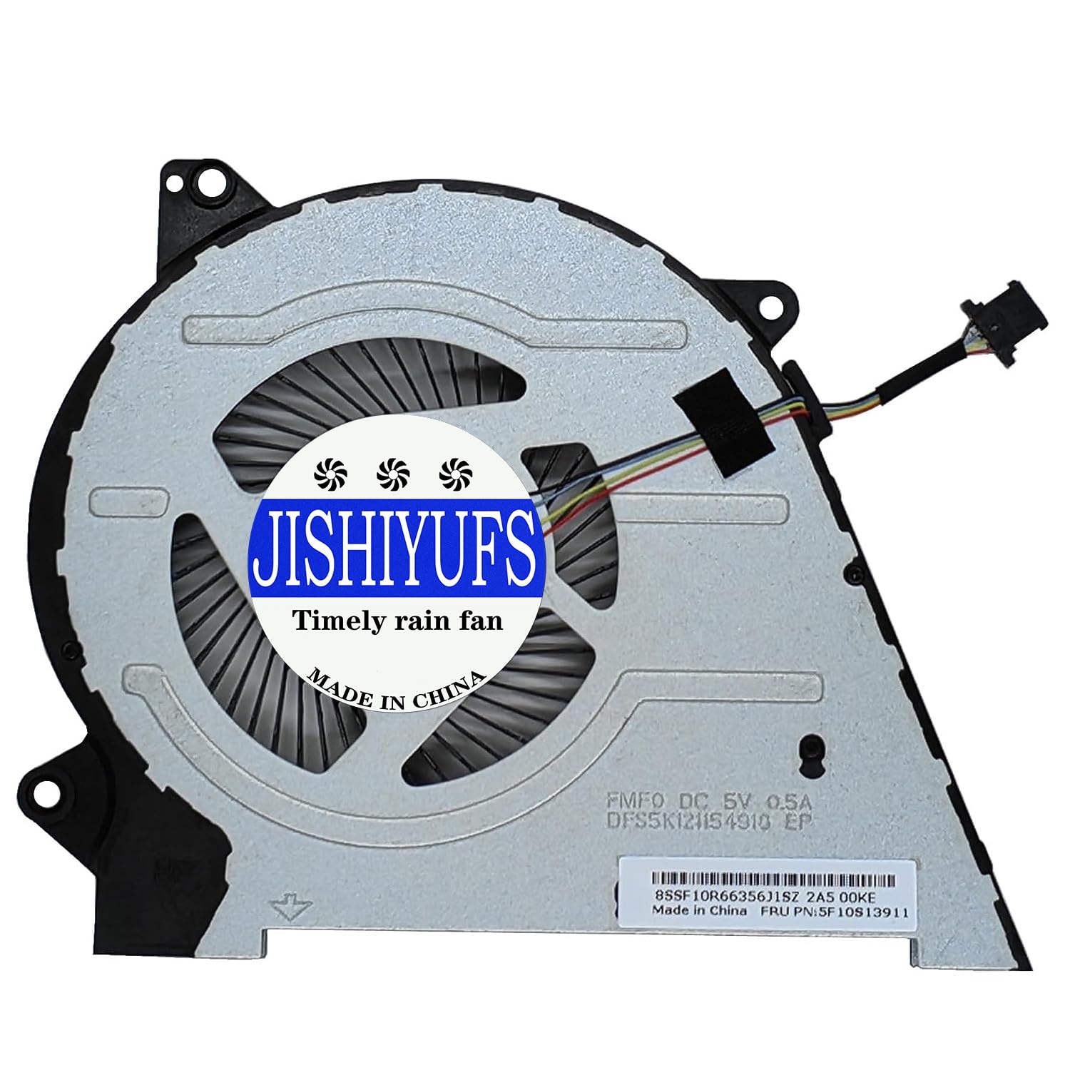 JISHIYUFS Replacement New CPU Cooling Fan for Lenovo IdeaPad Flex 5 14" 2-in-1 Flex 5 14ARE05 14IIL05 C550-14 81X20005US 81X2000HUS Laptop Series 5F10S13911 DFS5K121154918